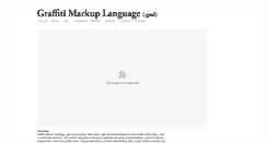 Desktop Screenshot of graffitimarkuplanguage.com
